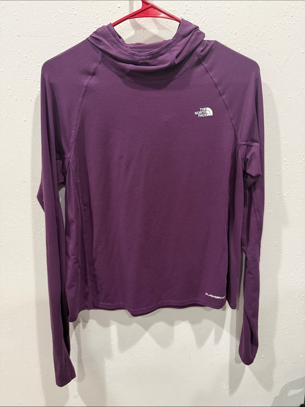 The North Face Women's Plum Purple Long-Sleeve Hooded Performance